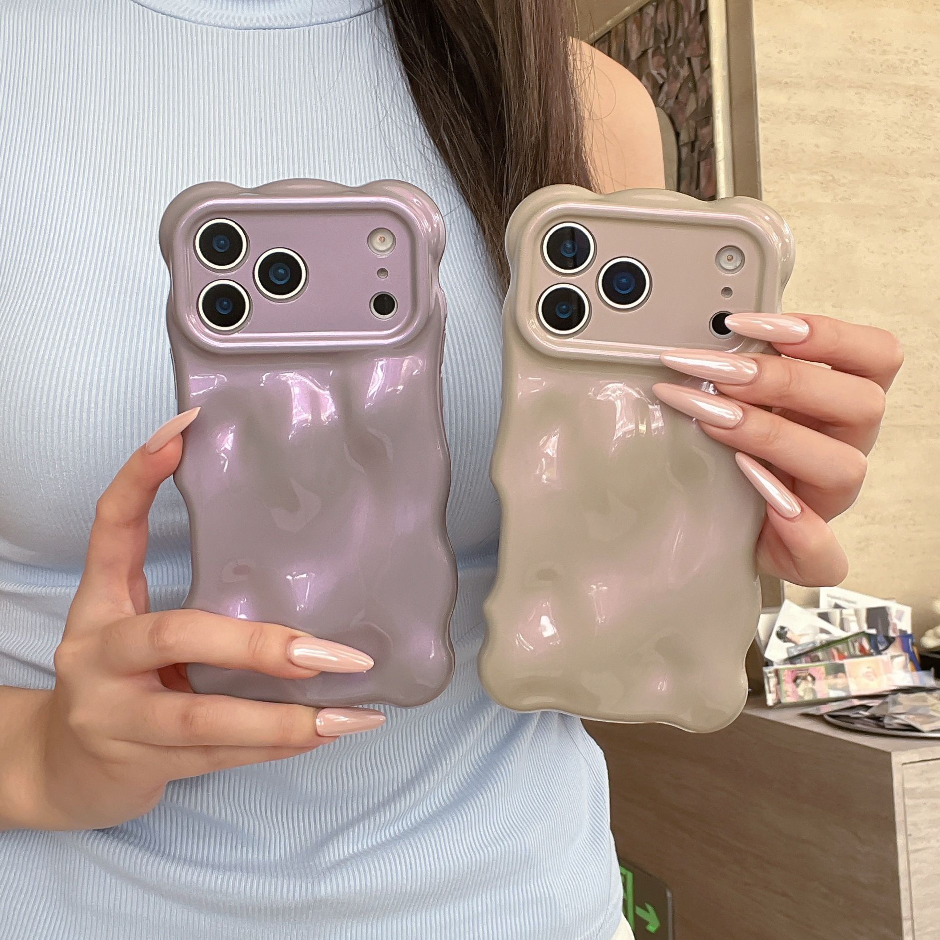Simple Bubble Suitable For 16pro Max Phone Case 17 New Small Wave Case