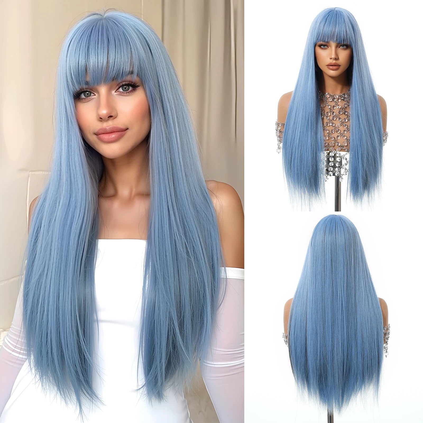 EASIHAIR Long Blonde Synthetic Wigs