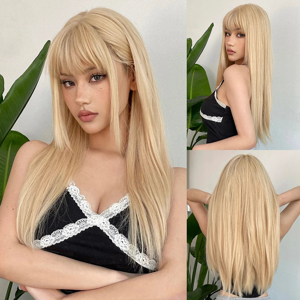 EASIHAIR Long Blonde Synthetic Wigs