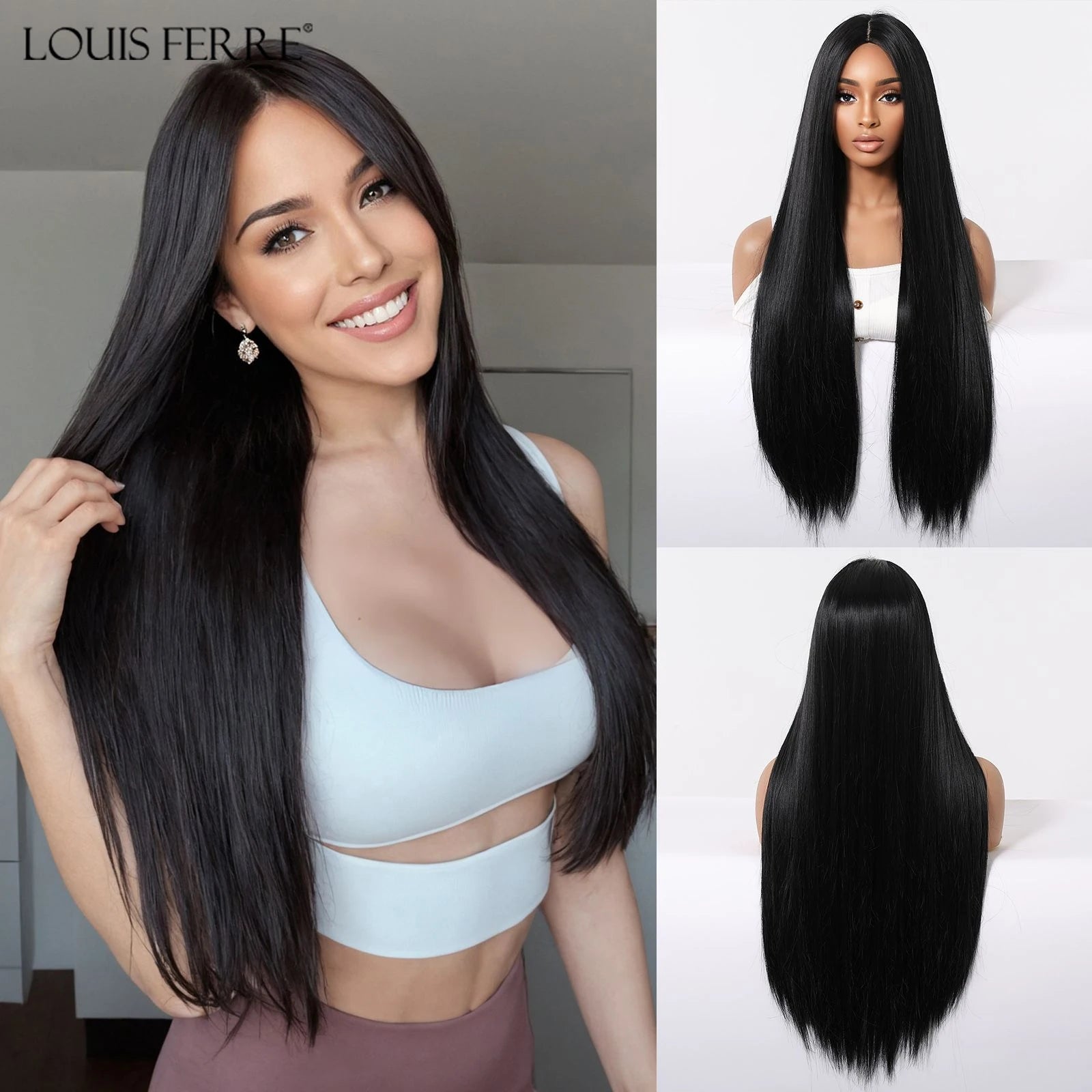 Natural Layered Hair Wigs For Women Daily Party