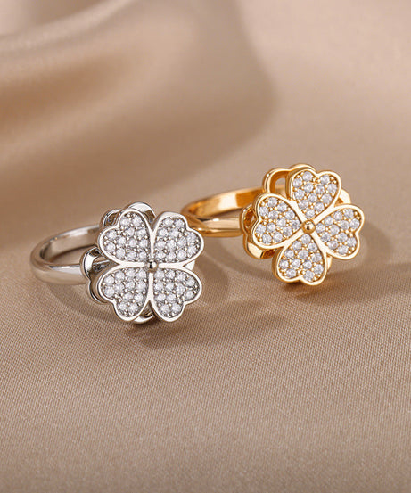 Rotatable Flower Rings