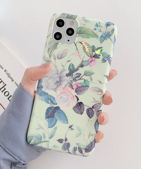 Laser Flowers Mobile Phone Silicone Soft Case