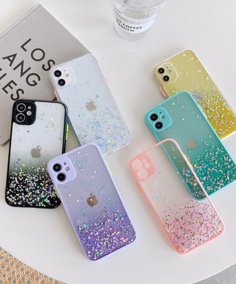 Compatible With , Epoxy Glitter 8p Gradient All-inclusive Anti-drop Cover