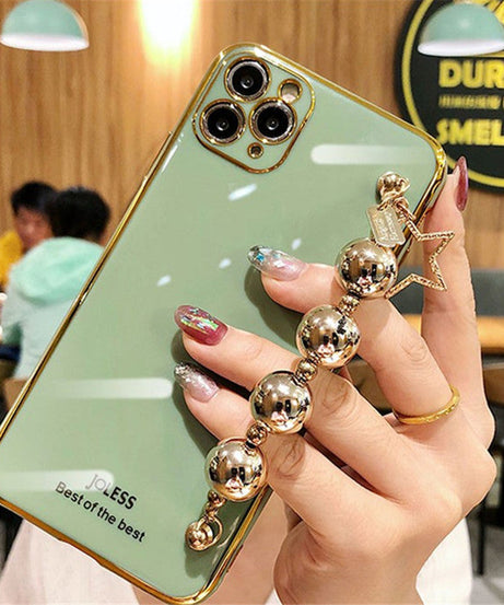 Electroplated Bead Wrist Strap Bracelet Case