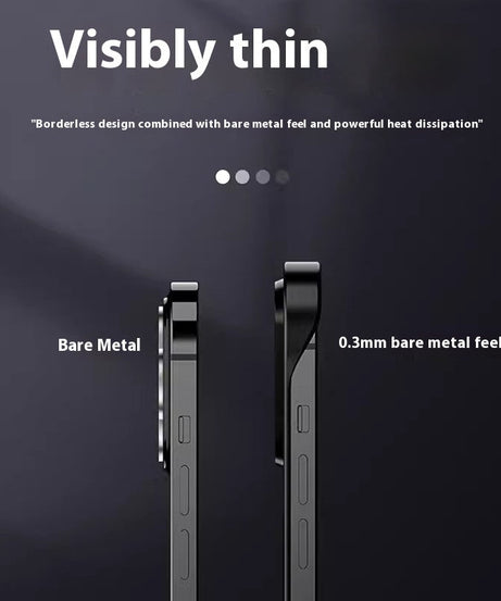 16 Frosted Frameless Magnetic Magsafe Phone Case Ultra-thin PC Protective Case