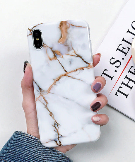 Compatible with Apple, Smooth Marbled IPhone 11 Pro Max Silicone Soft Case