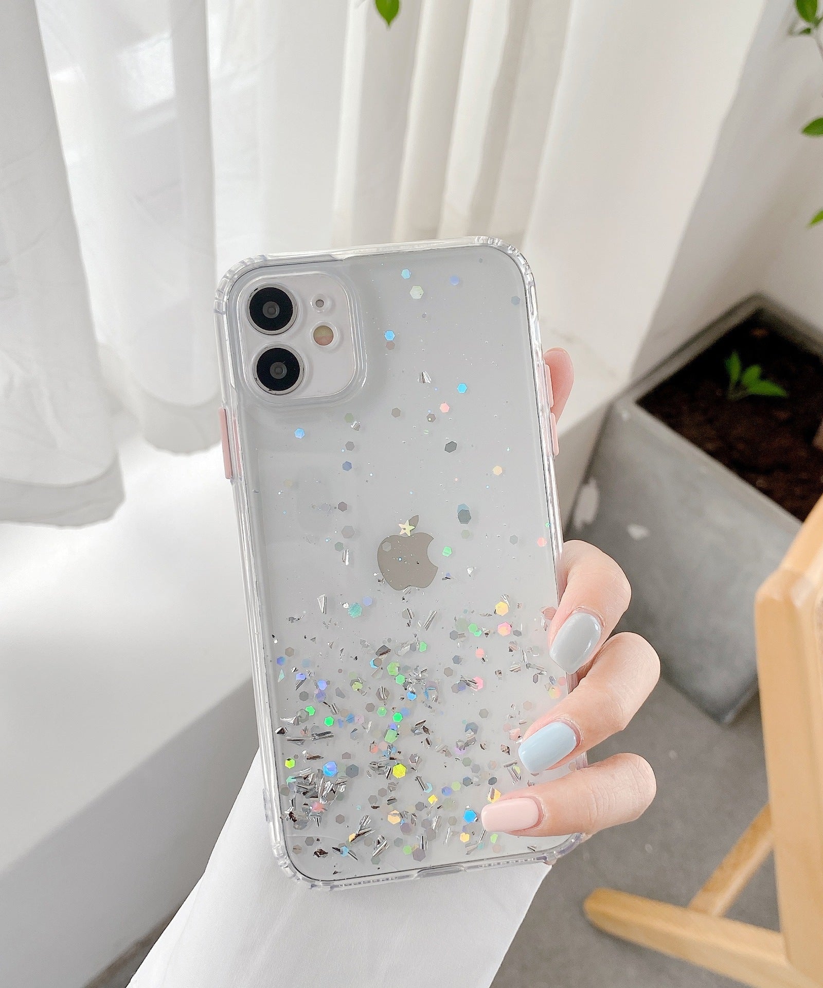 Compatible With , Epoxy Glitter 8p Gradient All-inclusive Anti-drop Cover