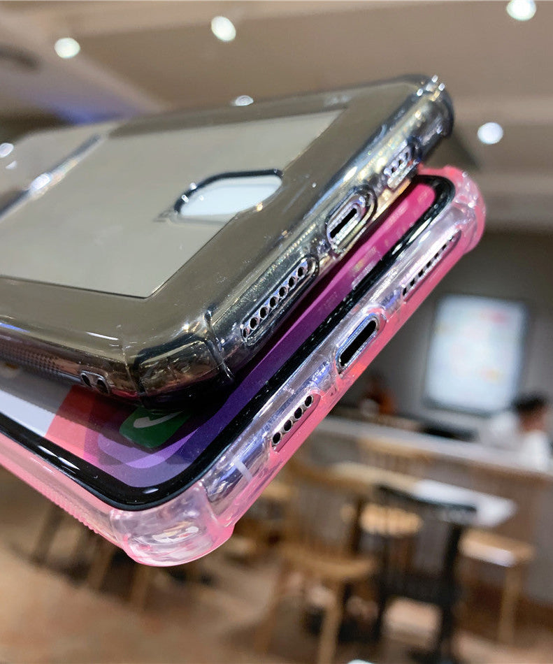 Compatible with Apple , Transparent card holder phone case