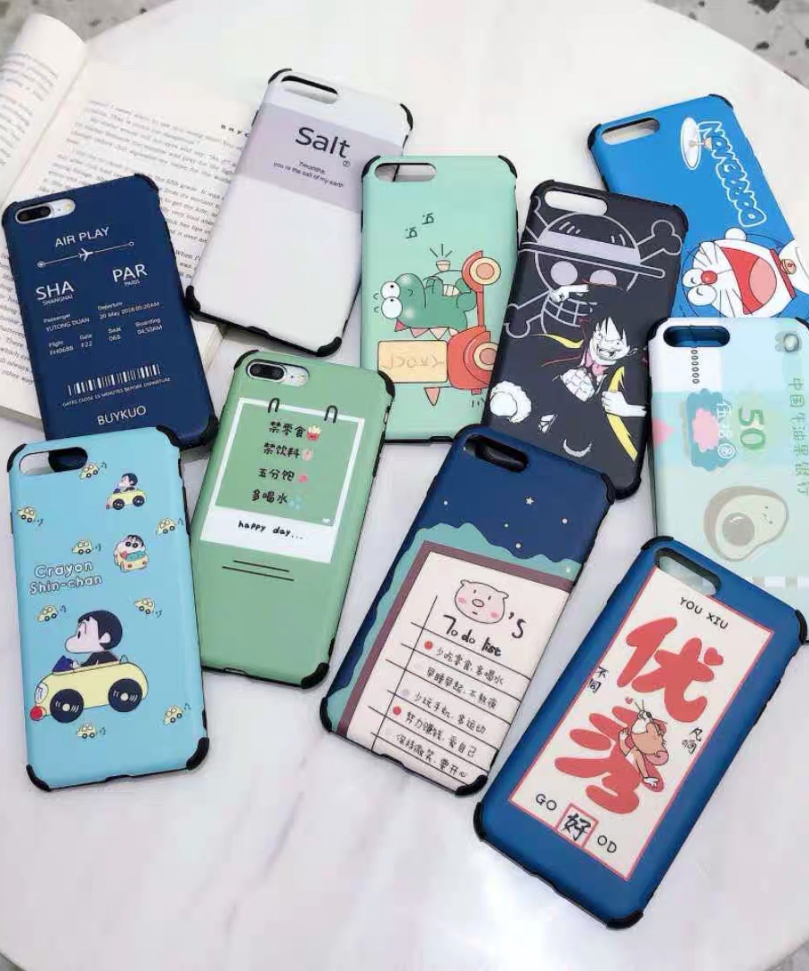 Compatible with Apple , Cartoon frosted phone case