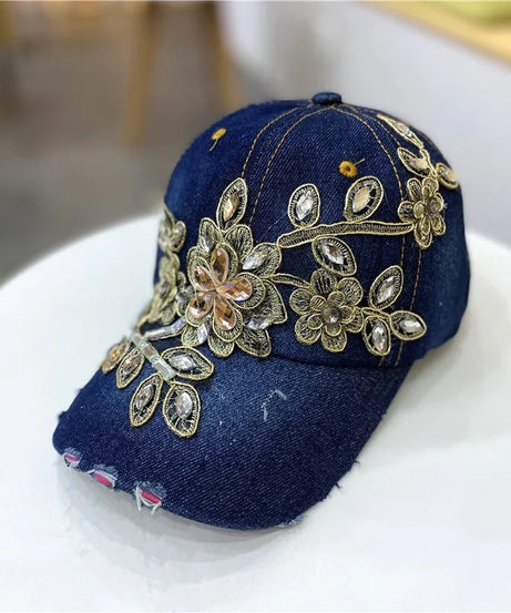 All-match Gold Silk Flower  Hat