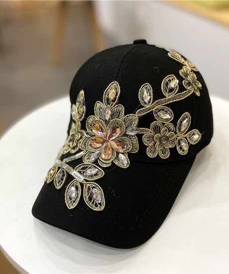 All-match Gold Silk Flower  Hat