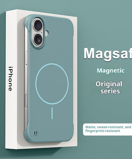 Fine Circle Magnetic Suction Suitable For 17promax Frameless Case 16 Skin Feeling Half Pack Protective Cover 14