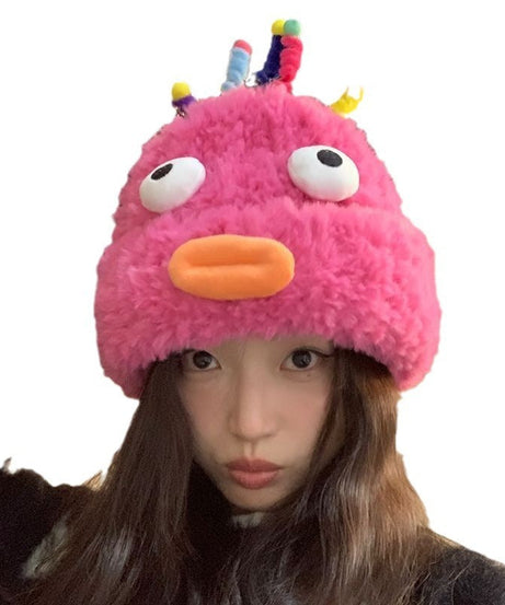 Plush Hat Cute Fleece-lined