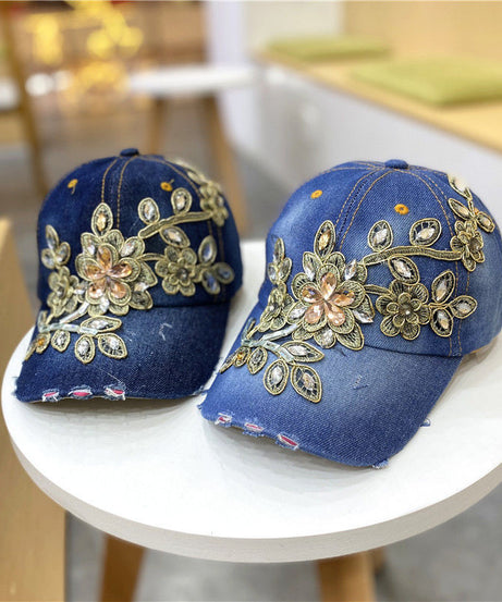 All-match Gold Silk Flower  Hat