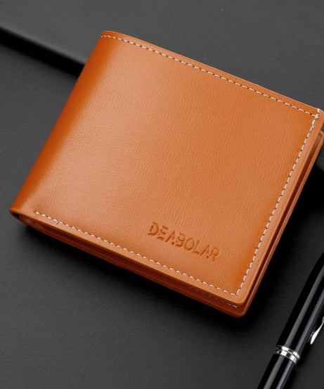 Leisure Two Fold Short Horizontal Men's Wallet