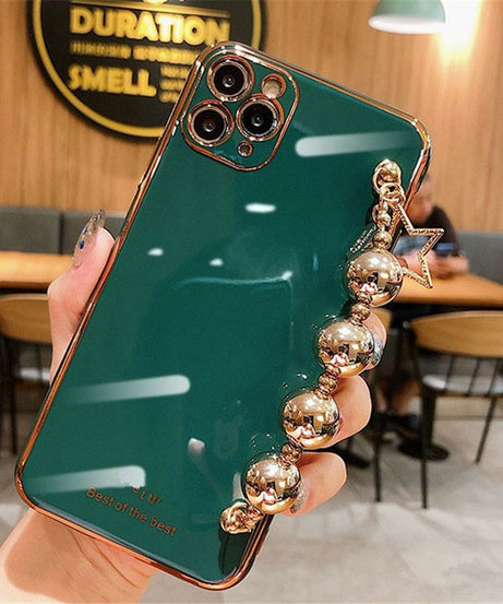 Electroplated Bead Wrist Strap Bracelet Case