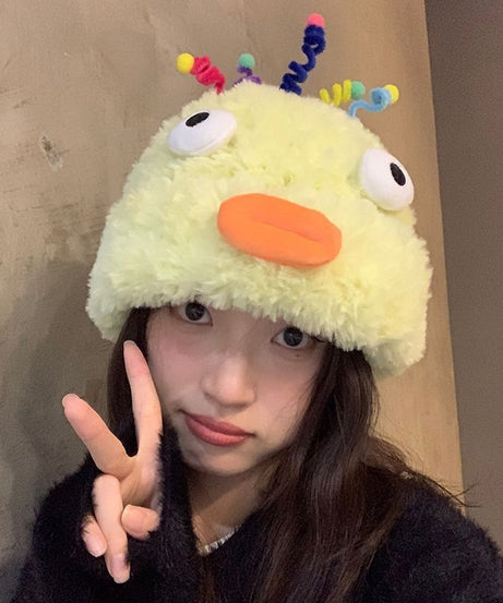 Plush Hat Cute Fleece-lined