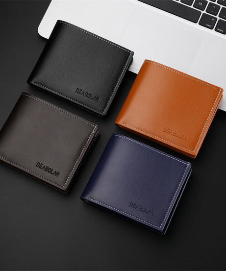 Leisure Two Fold Short Horizontal Men's Wallet