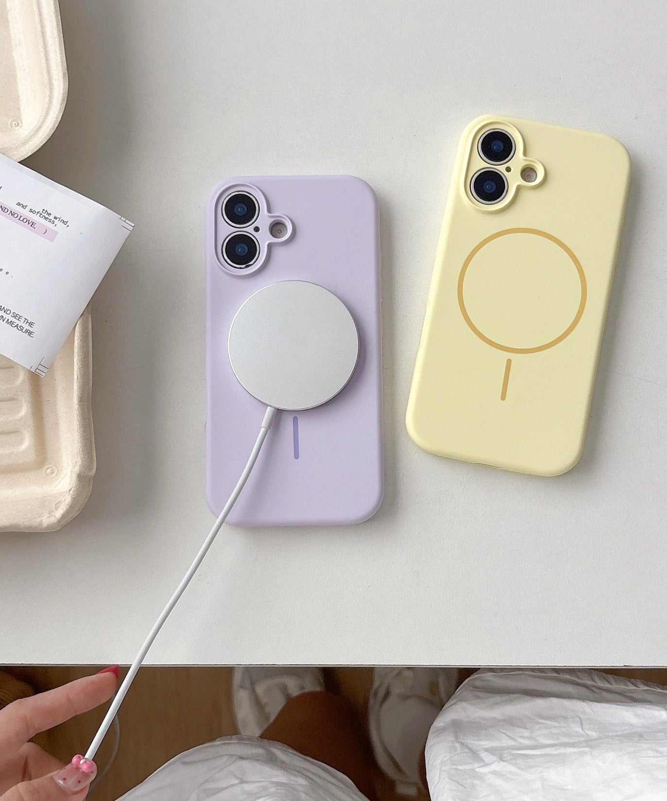 Applicable To 17 Fine Circle Magnetic Phone Case Liquid Silicone