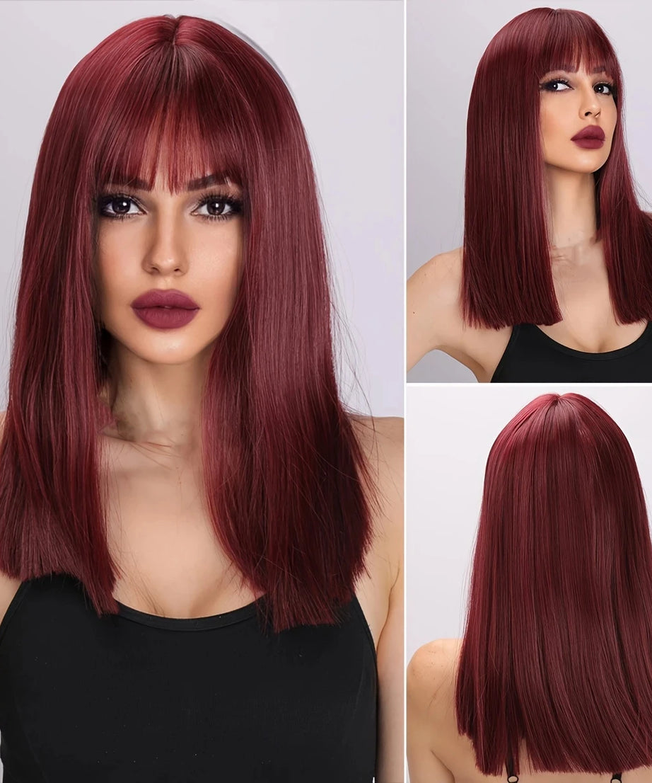 Big wavy light brown synthetic wig for Halloween cosplay, daily festive hair, high-temperature hair accessory