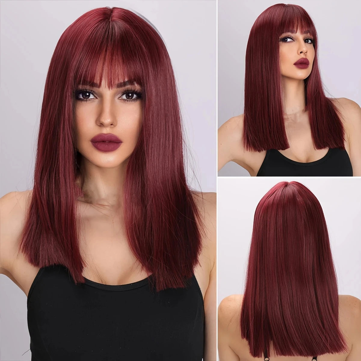 Big wavy light brown synthetic wig for Halloween cosplay, daily festive hair, high-temperature hair accessory