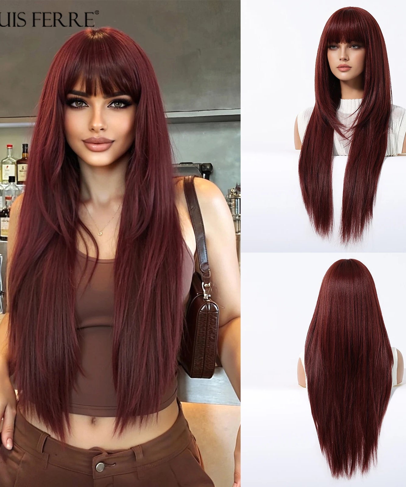 Natural Layered Hair Wigs For Women Daily Party