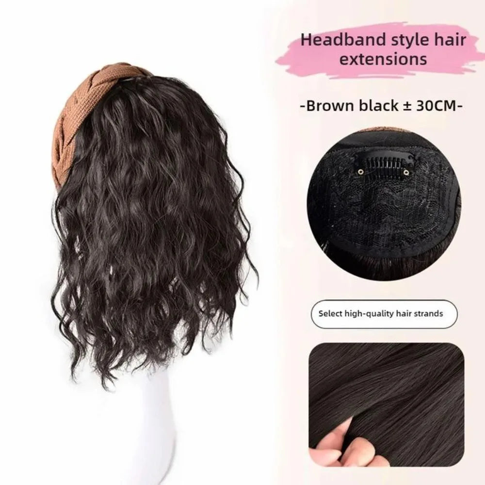 Cute Long Wavy Curly Headband Hair Extension