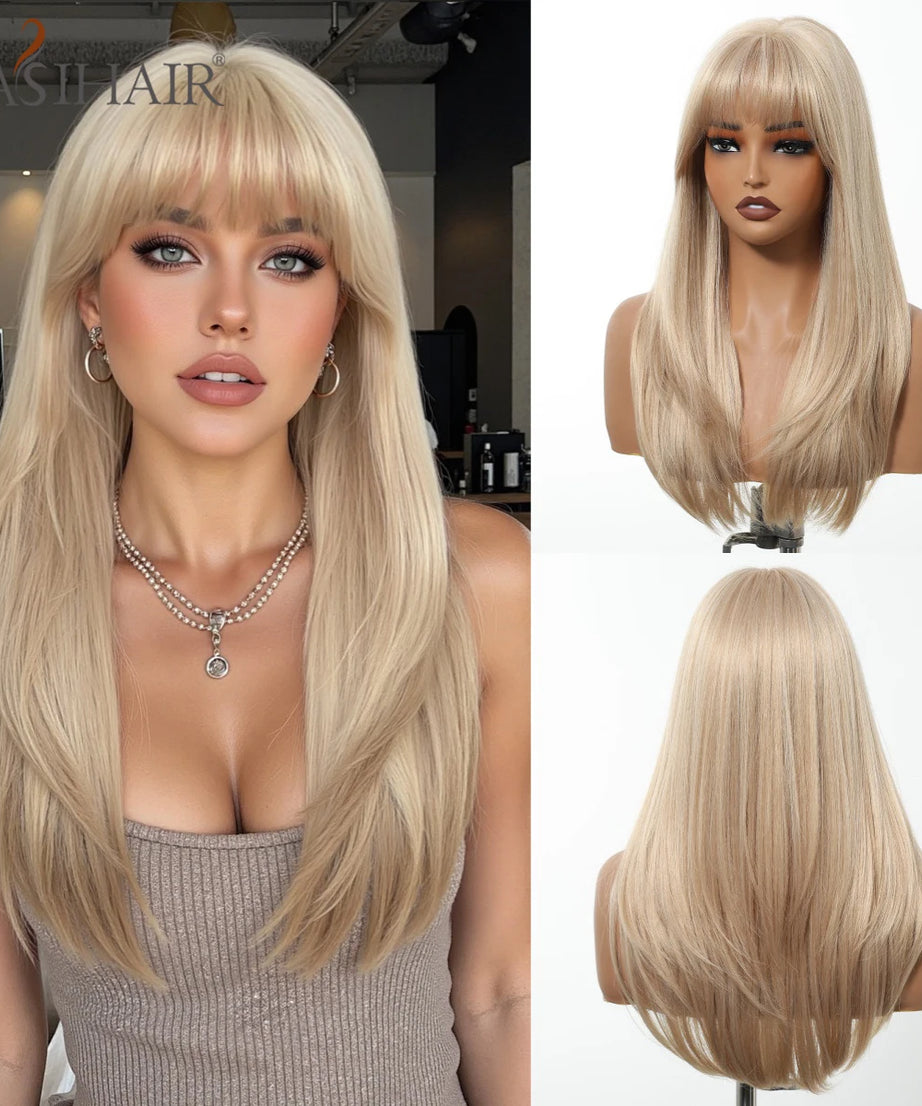 EASIHAIR Long Blonde Synthetic Wigs