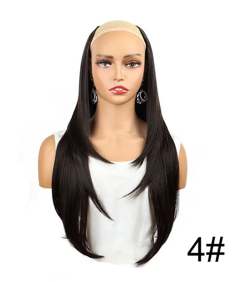 WIGSIN Synthetic 55cm V-shaped Layered 4 Clips
