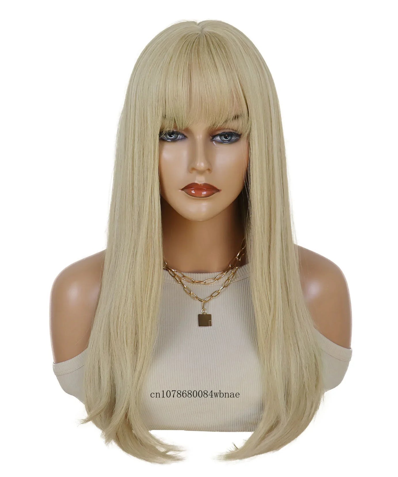Long Blonde Wigs for Women Synthetic Hair Silky