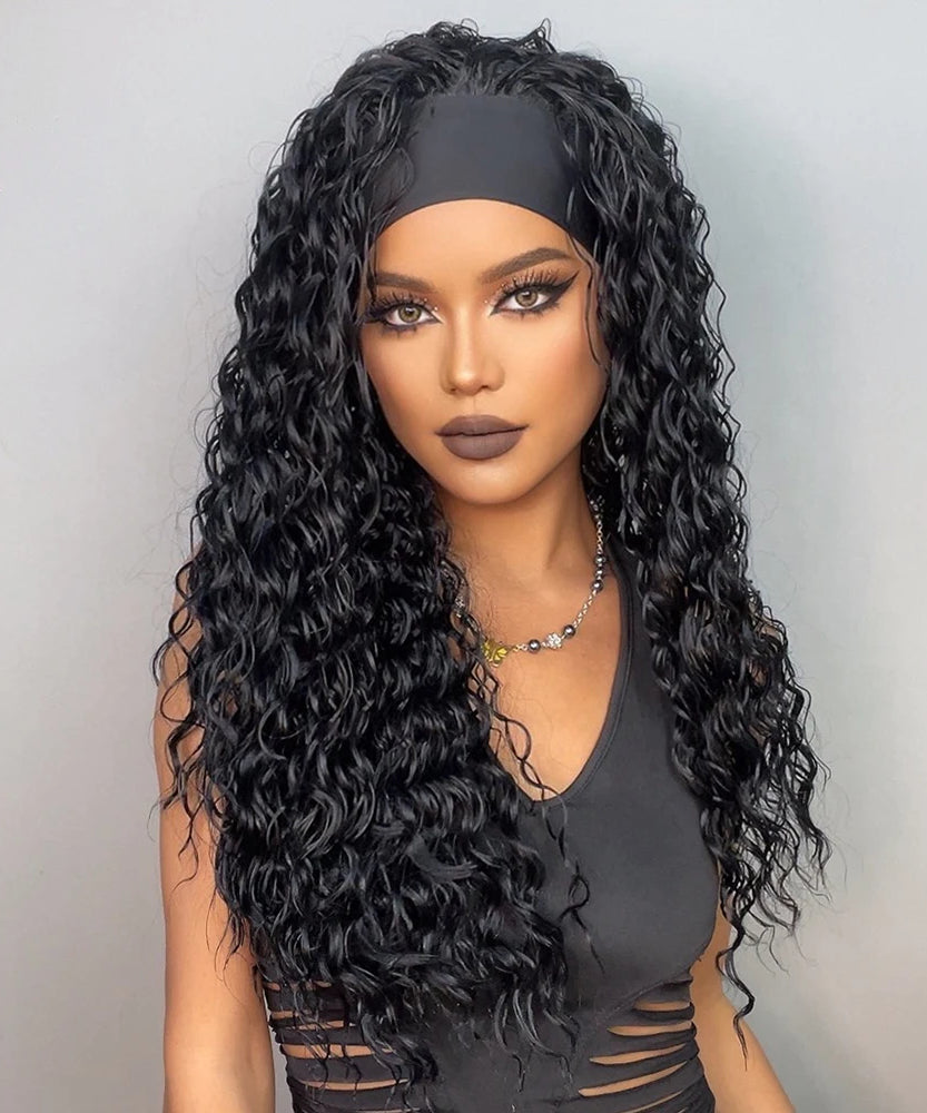 Long Straight Brown with Blonde Highlight