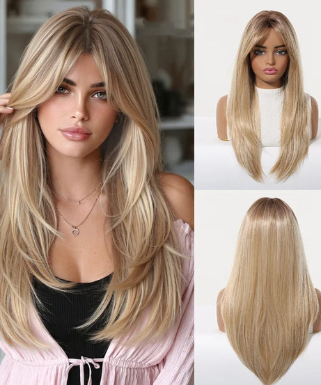 EASIHAIR Long Blonde Synthetic Wigs