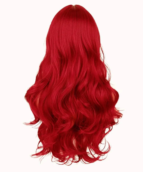 Red Long Curly Wavy Synthetic Heat Resistant