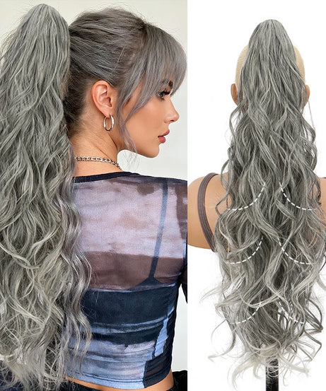 Synthetic Ponytail Wig for Women Long Curly