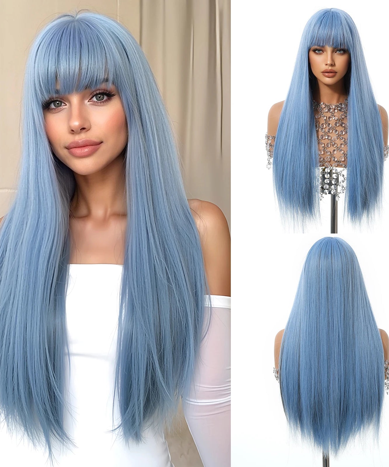 EASIHAIR Long Blonde Synthetic Wigs