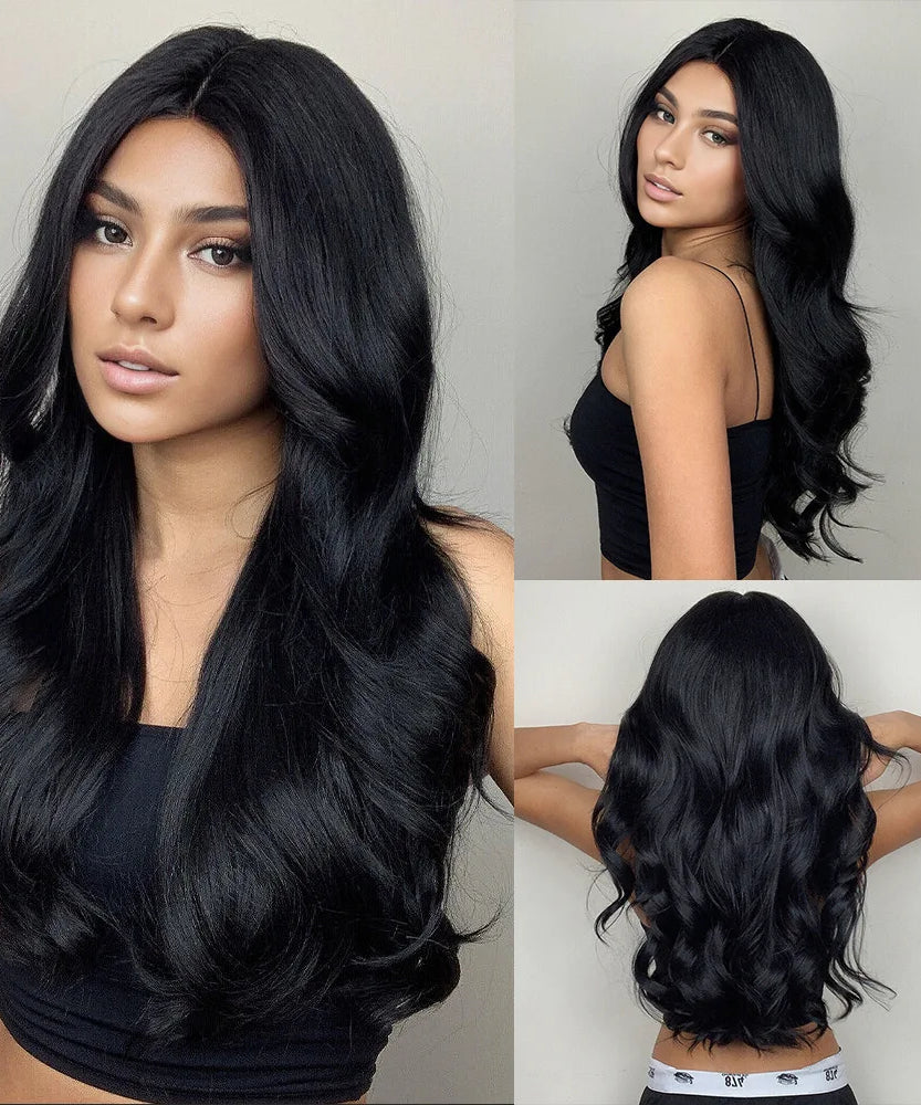 Best-selling new fashion midsection wig women's
