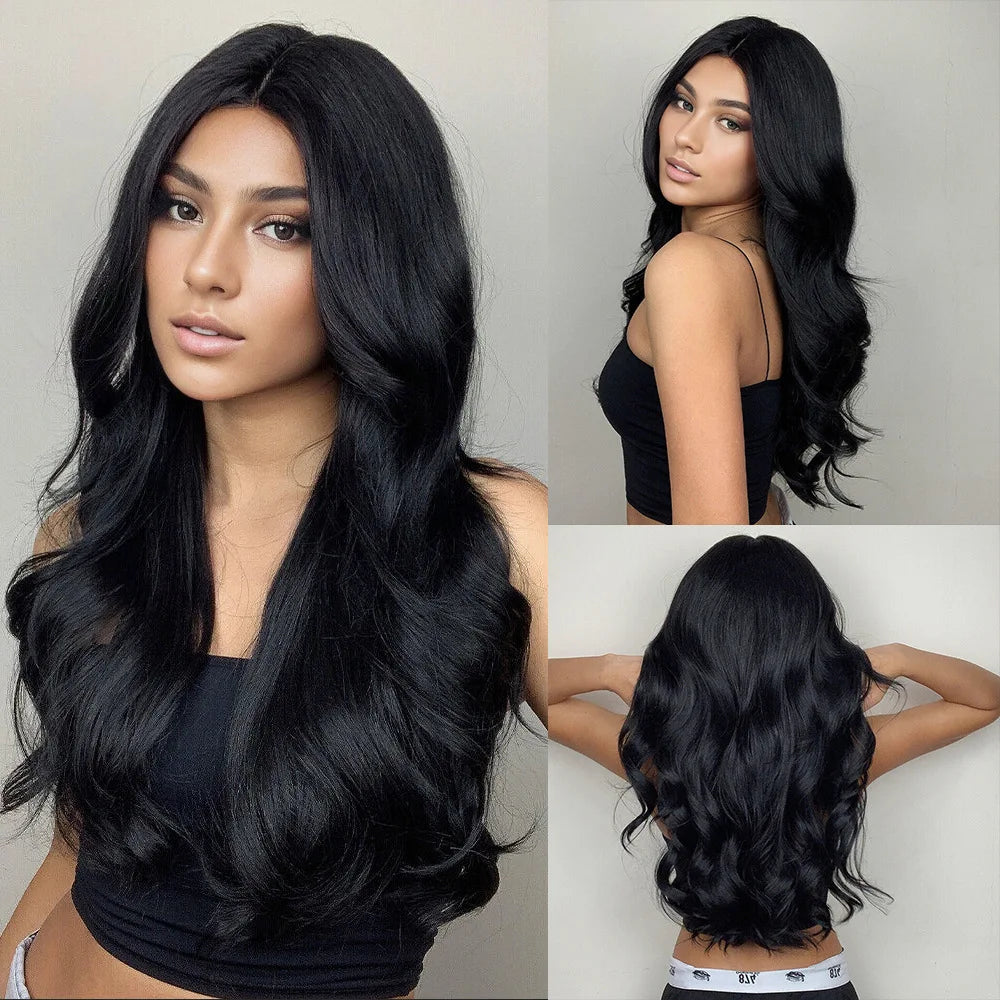 Best-selling new fashion midsection wig women's