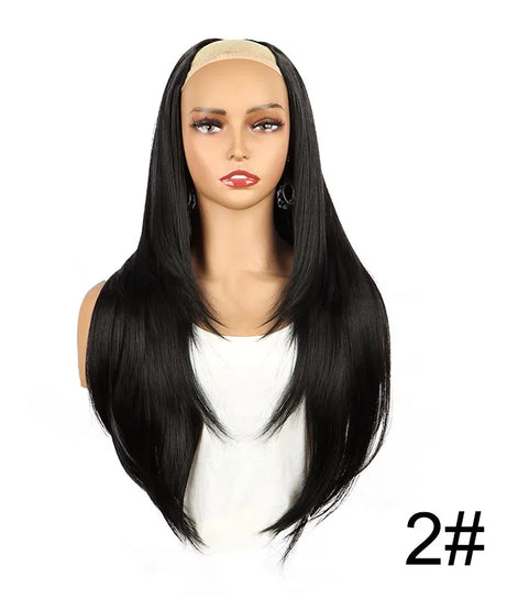 WIGSIN Synthetic 55cm V-shaped Layered 4 Clips