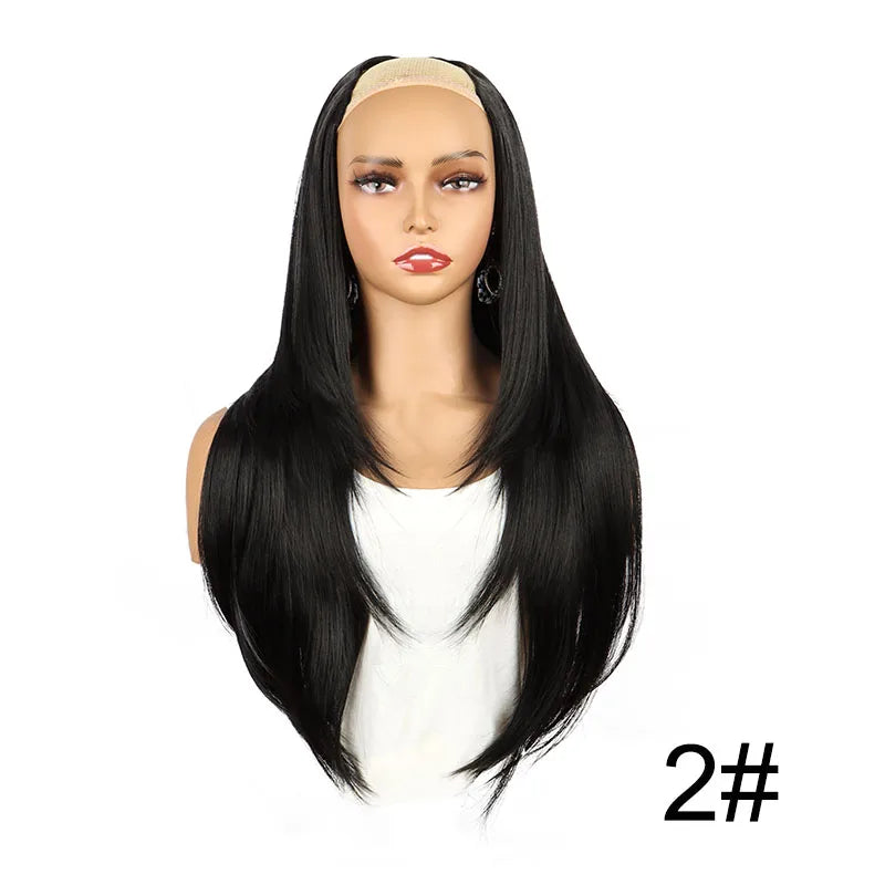 WIGSIN Synthetic 55cm V-shaped Layered 4 Clips