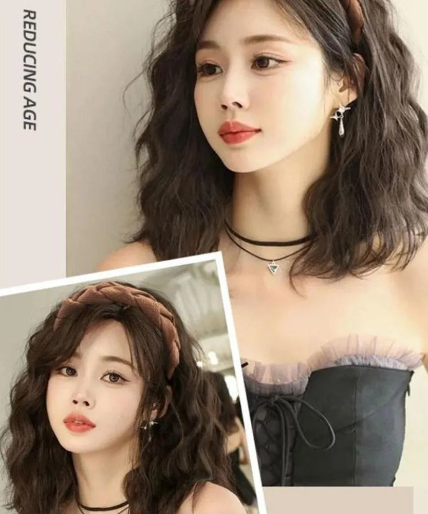 Cute Long Wavy Curly Headband Hair Extension