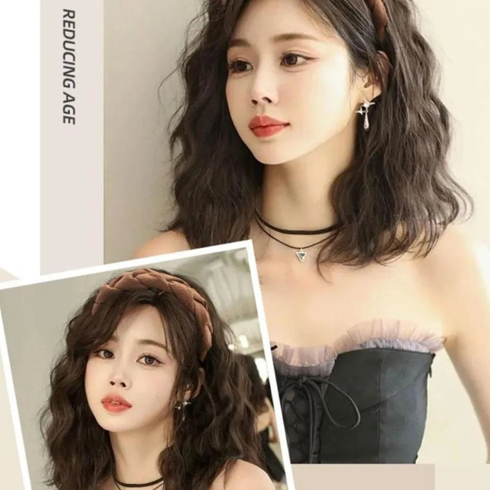 Cute Long Wavy Curly Headband Hair Extension