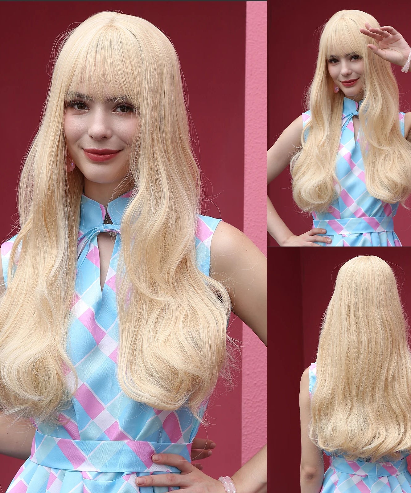 EASIHAIR Long Blonde Synthetic Wigs