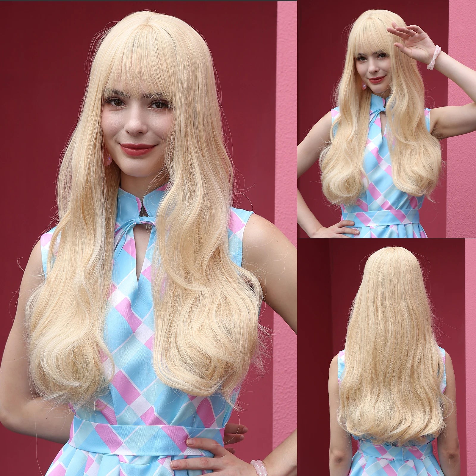 EASIHAIR Long Blonde Synthetic Wigs