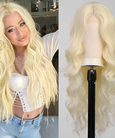 Best-selling new fashion midsection wig women's