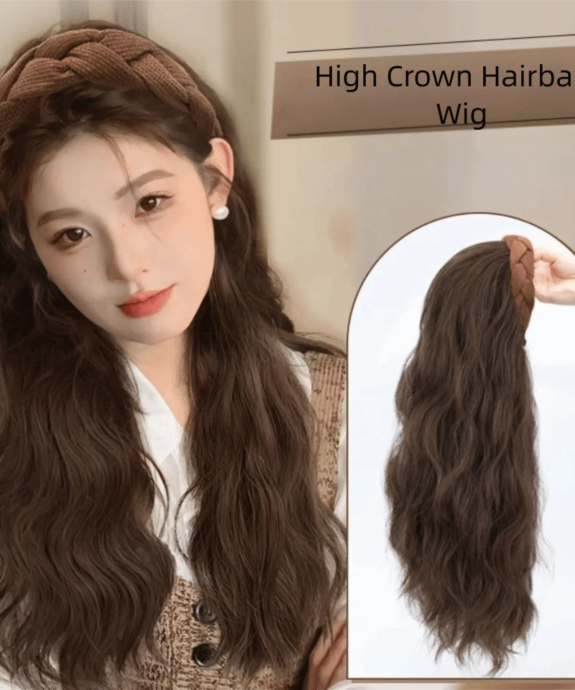 Cute Long Wavy Curly Headband Hair Extension