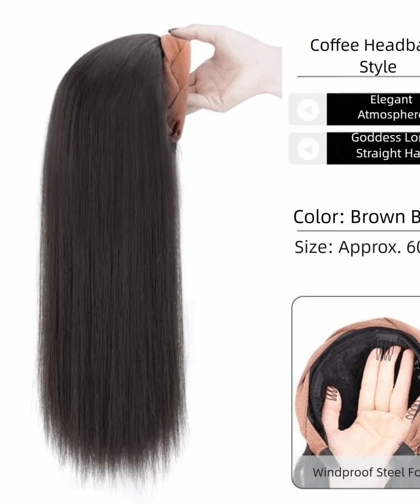 Cute Long Wavy Curly Headband Hair Extension