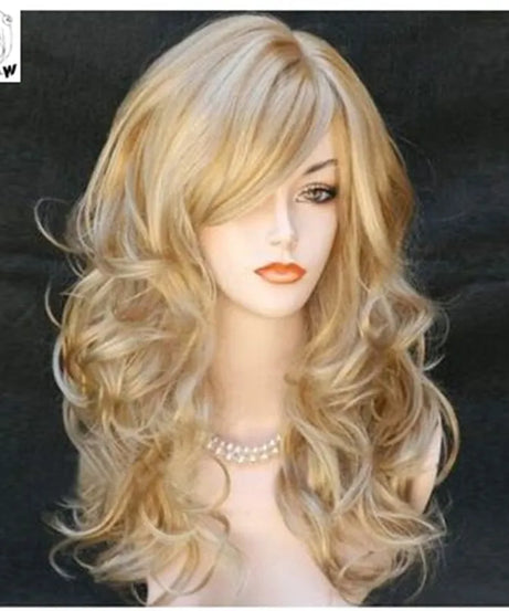 WHIMSICAL W Long Wavy Mix Blonde Wigs