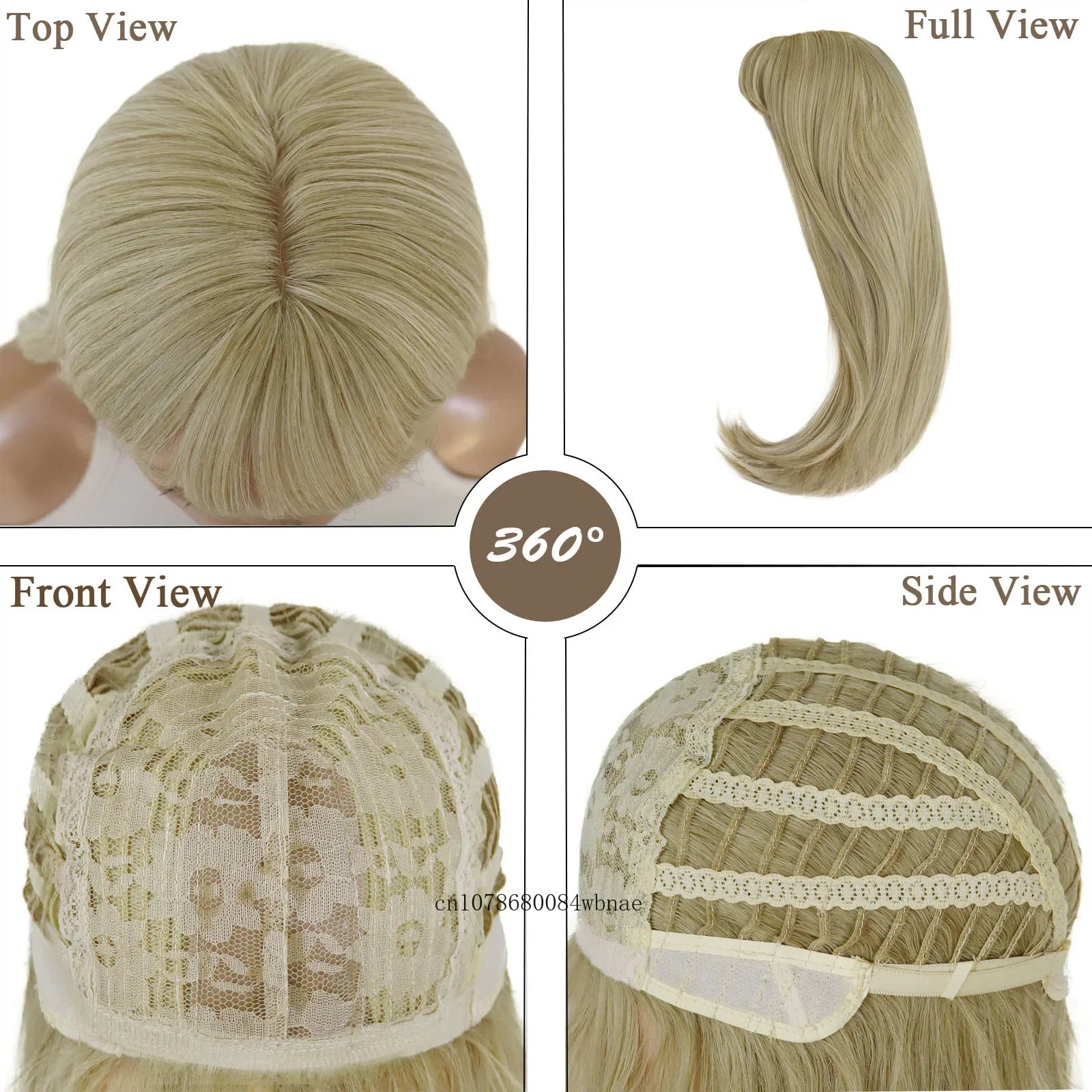 Long Blonde Wigs for Women Synthetic Hair Silky