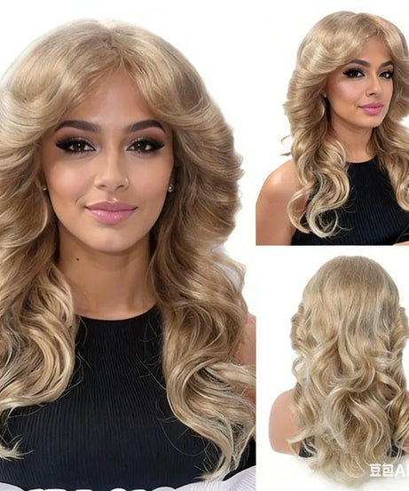 Cosplay Wigs for Women Lady 60s 70s Blonde