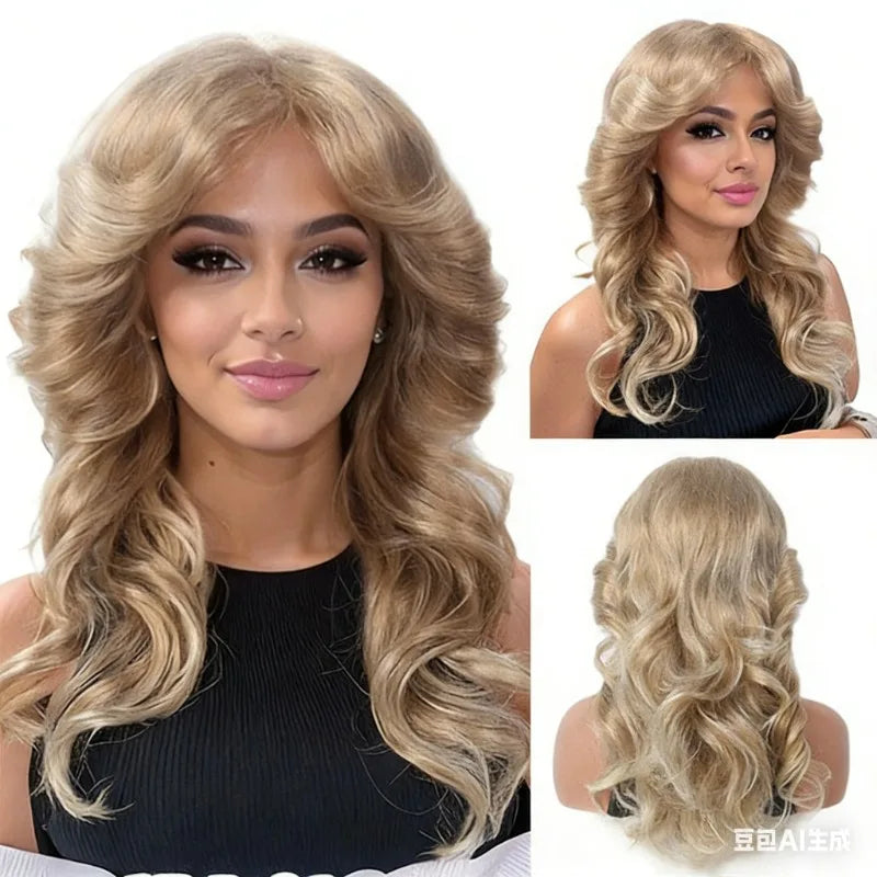 Cosplay Wigs for Women Lady 60s 70s Blonde